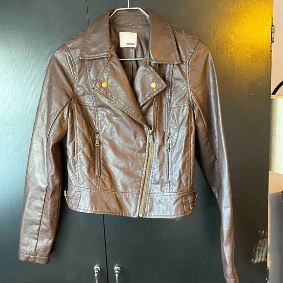 jcpenney Jackets Coats Brown Leather Jacket Poshmark